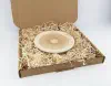 Crown chakra on a small plate (16cm/6.3in in diameter), packed in a box.