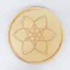 Hexagram (version 2) on a middle plate (24cm/9.4in in diameter), front.