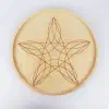 Pentagram on a middle plate (24cm/9.4in in diameter), front.