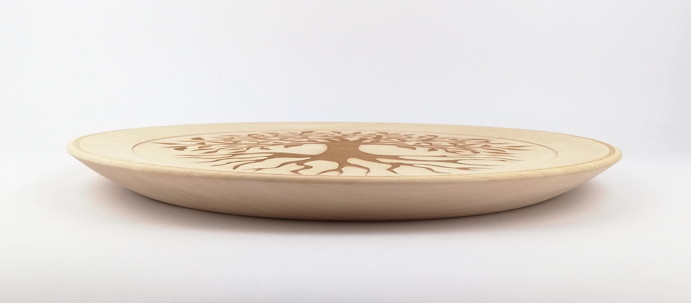 Tree of life (version 1) on a big plate (32cm/12.6in in diameter), bottom.