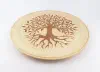 Tree of life (version 1) on a big plate (32cm/12.6in in diameter), side.