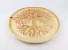 Tree of life (version 2) on a big plate (30cm/11.8in in diameter), side.